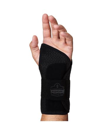Ergodyne ProFlex 4005 Wrist Brace | Adjustable Structured Support - S-Left Black Splint for Comfort & Stability - Buy Online on GoSupps.com