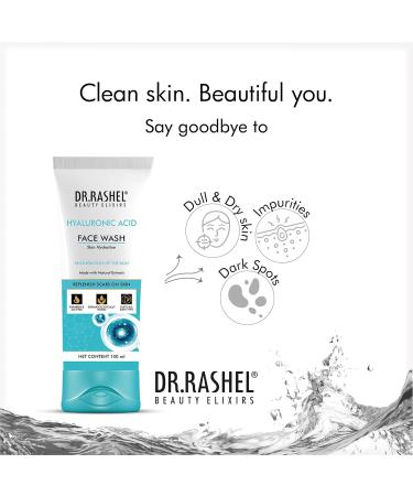 Hyaluronic Acid Face Wash for Men & Women - Deep Cleansing & Clove Purifying - Natural Ingredients for Oily to Normal Skin - 100 ML - Buy Online on GoSupps.com