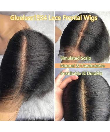 26 Inch Body Wave Lace Front Wig for Black Women | Pre Plucked 180% Density Human Hair Wig | Natural Black Color - Buy Online on GoSupps.com