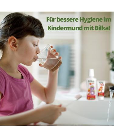Bilka Homeopathy Children's Mouthwash 6+ Years - Fluoride-Free Menthol-Free Remineralises Teeth & Freshens Breath 250ml - Buy Online on GoSupps.com