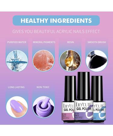 LILYCUTE Pastel Gel Nail Polish Set - 12 Colors Macaron Series for Bright Spring & Summer Nail Art - Buy Online on GoSupps.com