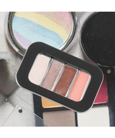 NUOBESTY Lot de 2 Plateaux Magn tiques Maquillage Vides Palette Compacte 4 Fentes en Plastique Noir Mat Couvercle Fen tre Transparent Rangement Pratique pour Fards Paupi res et - Buy Online on GoSupps.com
