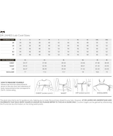 Dr. James Men's Tailored Fit Lab Coat with Smartphone and Tablet Pockets - White, 38 Inch Length (Size Small) - Buy Online on GoSupps.com