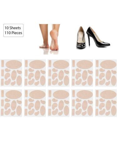 Moleskin Adhesive Pads for Feet - Blisters Prevention Padding - 110 Pieces in 11 Shapes - Buy Online on GoSupps.com