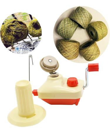 LAMXD Hand Operated Yarn Ball Winder - Portable & Easy to Use with Metal Handle and Clamp - Includes Yarn Needles Set - Buy Online on GoSupps.com