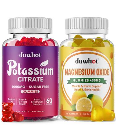Potassium Citrate Gummies 1000mg Magnesium Oxide Gummies 400mg Supplement for Adults