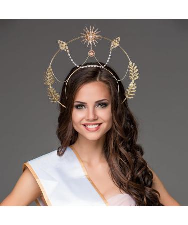 FRCOLOR Hal-o Crown Marys Goddess Headband Angel Hal-o Headband Hal-o Crown Headpiece Greek Goddess Hairbands Tiara Halloween Costume Headdress - Buy Online on GoSupps.com