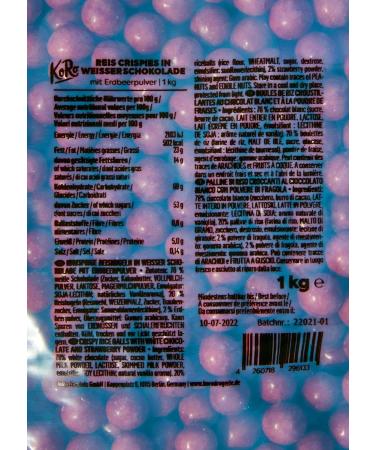 KoRo - White Chocolate Rice Crackers with Strawberry Powder 1 kg - Buy Online on GoSupps.com