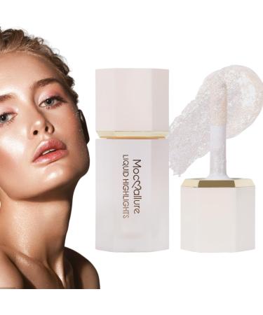 WOBBLO Liquid Highlighter - Smooth Highlight Face Shimmer Stick - Blendable Body Glitter Shimmer Highly Pigmented for Face Forehead 06