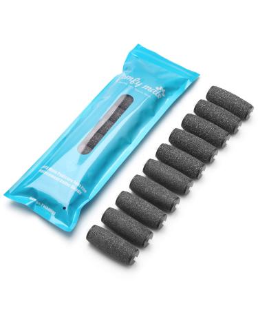 Amope Pedi Electronic Foot File Replacement Roller Heads - Pack of 10 | Extra Coarse Refills with Diamond Crystals - Buy Online on GoSupps.com