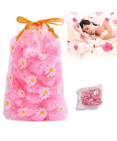 60Pcs Scent Booster Crystals Independent Package Fragrance Beads Bags in-Wash Scent Booster Beads Laundry Freshener Beads (Rose)