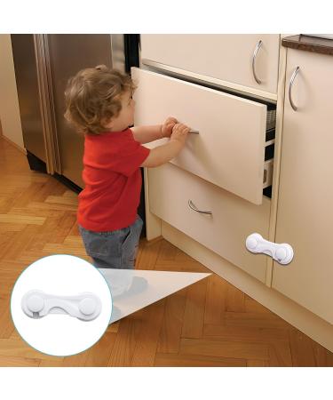 10 Pcs Kitchen Cupboard Locks for Children Adhesive Safety Locks for Cupboards Baby Locks Cupboard Child Locks Baby Safety Locks Suitable for Wardrobe Cupboard Drawer and Refrigerators - Buy Online on GoSupps.com