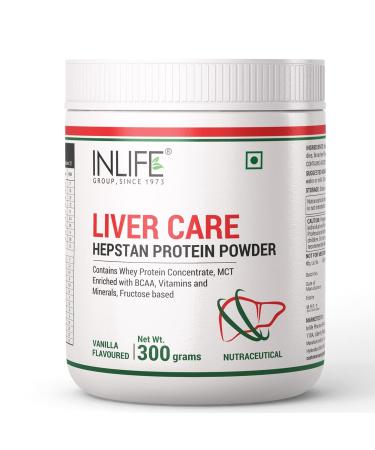 INLIIFE Hepstan Liver Care Support Protein Powder Supplement Whey Protein Vitamins Minerals BCAAs 300 Grams (Vanilla)