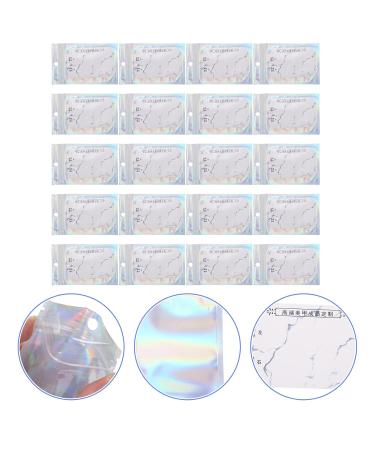 Beaupretty 50 Sets Holographic Nail Tip Bags - Resealable PVC Mini Fake Nails Storage Pouch for Manicure | International Shipping Available - Buy Online on GoSupps.com