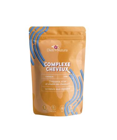 DIETI NATURA - Hair Complex - Hair & Nail Care - Vitality & Strength - Non-GMO & Lactose Free - Vegan - Enriched With Brewer's Yeast - Hair Treatment - Made in France - 120 Capsules