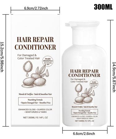  Evember Moisturising Conditioner 400 ml Repair Conditioner - Long-Lasting Moisturising Protective Cream - For Home Travel Bathroom Sports Daily Shower Women and Men - Buy Online on GoSupps.com