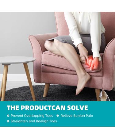 Toe Separators for Overlapping Toes - Aloe Vera Toe Spacers for Hammer Toe Relief & Alignment | 12 Pack 3 Sizes - Promifun - Buy Online on GoSupps.com