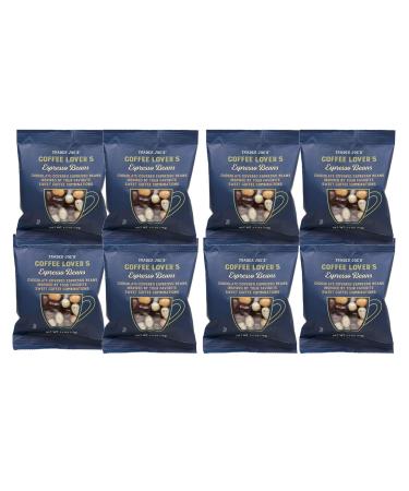 Trader Joe's Coffee Lover's Chocolate-Covered Assorted Espresso Beans: 8 Pack (20 oz total)