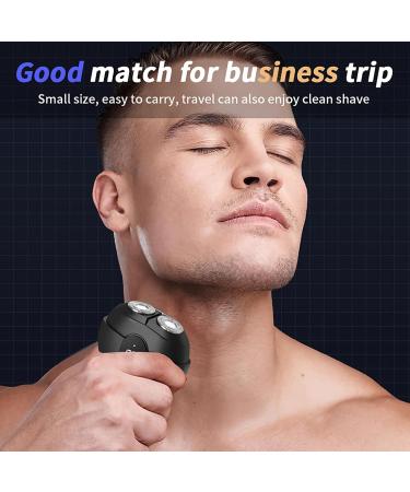 Buy WAIKIL Rotary Electric Shaver | Mini Portable Cordless Grooming for Men - Waterproof Rechargeable Facial Trimmer - Buy Online on GoSupps.com