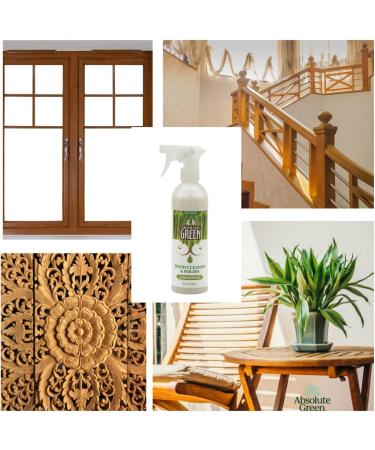 Natural Wood Polish & Cleaner Spray - Non-Toxic Lemongrass Formula for Furniture & Cabinets Safe for Kids & Pets - 16 oz - Buy Online on GoSupps.com