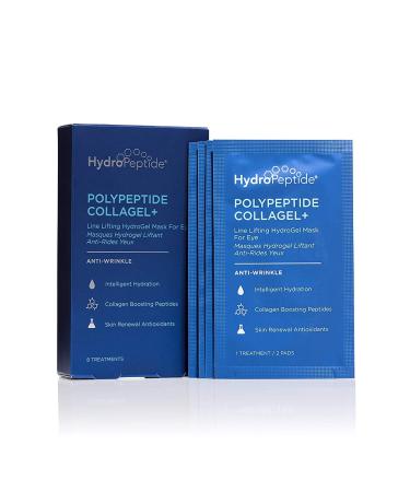 HydroPeptide PolyPeptide Collagel Eye Masks  Line-Lifting Hydrogel  Firmer Appearance and Hydration  8 Treatments