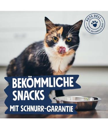 Pets Deli Chicken Breast Fillet Snacks for Cats - Sugar & Gluten-Free Green Tea Treats - 12 x 25g Pack - Buy Online on GoSupps.com