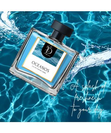 Dionii OCEANOS Mens Eau De Parfum Perfume | Long Lasting Aquatic Fragrance With Sandalwood & Lime 100 ML - Buy Online on GoSupps.com
