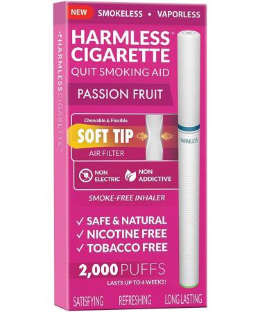 Craving Relief Therapeutic Quit Smoking Aid Behavior Support Quit Smoking Aid and Quit Vaping Aid Cigalike Habit Replacement Tool to Hold Before During and After Quitting Passion Fruit Nicotine Free
