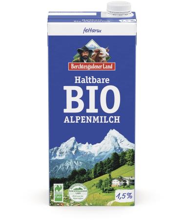 Berchtesgadener Land BGL Long-life organic alpine milk 1.5% fat (1 x 1 l) 1 l (1 pack)