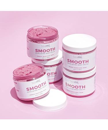 Teami Smooth Body Scrub - Nourishing Exfoliating Sugar Scrub for Glowing Skin - Gentle Body Exfoliator for Women & Men - 8oz Non-Oily Formula - Buy Online on GoSupps.com