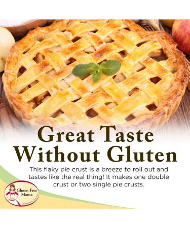 6054 | Gluten Free Mamas Pie Crust Mix | 18 oz. Bag. Light and Flaky - Certified Gluten Free Ingredients - All Purpose - Safe for Celiac Diet - Easy to Store - Buy Online on GoSupps.com