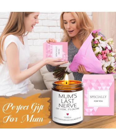 Vanilla Mum's Last Nerve Scented Candles Birthday Gifts for Mum 7OZ Aromatherapy Soy Wax Candles Gifts Birthday Present Get Well Soon Gifts Mother's Day Gifts Idea for Mum Mom Mummy Mother Auntie Mum Last Nerve - Buy Online on GoSupps.com