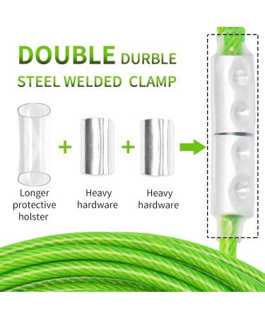 Green Dog Tie Out Cable Lead With Steel Buckle 3/6/9/15m Dog Runner Cable with Swivel Hook Dog Leash Run Tether for Yard Outdoor Camping for Dogs Pets Up to 500 LB(3m) 3M Green - Buy Online on GoSupps.com