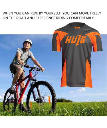 Men's Breathable Bike Jersey - Short Sleeve Cycling Shirt | Quick-Dry XXL Bicycle Clothing - Buy Online on GoSupps.com