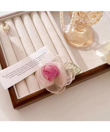 Flower Hair Scrunchies Flower Hair Clip Rose Scrunchies Rose Barrettes Rose Hair Clip Flower Hair Barrettes Rose Hairpin - Buy Online on GoSupps.com