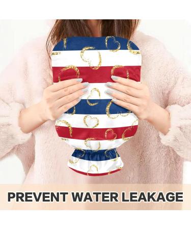 Shop Naanle Red & Blue Tripes Heart Hot Water Bottle - 1L for Heat & Cold Therapy Pain Relief for Hands & Feet - Buy Online on GoSupps.com