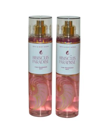 Bath & Body Works Fragrance Mist 2-Pack 8oz Each (Hibiscus Paradise)