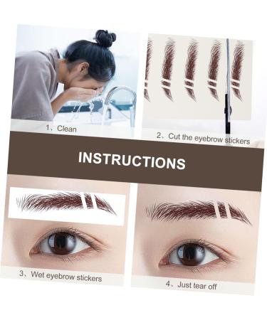 FRCOLOR 24 Pcs Eyebrow Stickers Make up Kit Eyebrows Eyebrow Tattoos Three-dimensional Miss - Buy Online on GoSupps.com