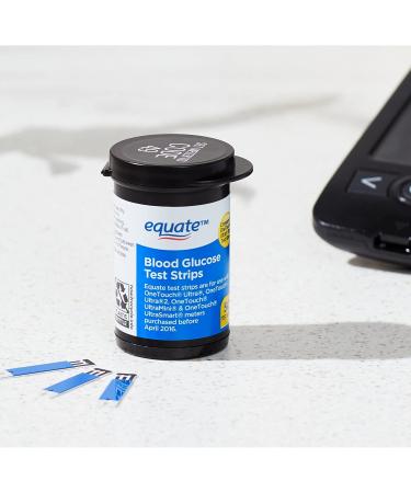 Equate Blood Glucose Test Strips 50 Count with Pill Organizer - Monitor Your Blood Sugar Levels and Stay Organized - Buy Online on GoSupps.com