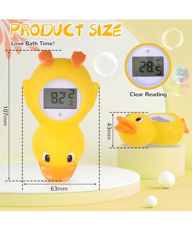 Baby Bath Thermometer - Digital Water LCD Thermometer for Newborns - Little Yellow Duck Design - Ideal Gift for Newborn Babies - Buy Online on GoSupps.com