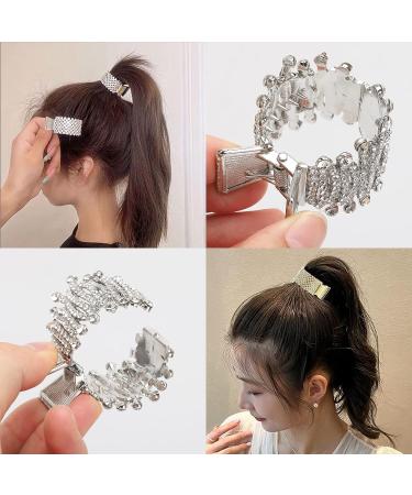 6PCS Rhinestone Shark Hair Claw Clips - Small Clips for High Ponytail, Ideal for Thick & Long Hair - Women's & Girls' Hair Accessories - Buy Online on GoSupps.com