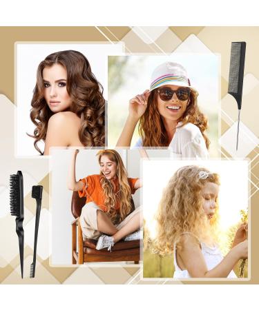 Tao Pipe 8-Piece Toupier Brush & Hair Crest Comb Set | Double Edge Brushes & Rat Tail Comb for Women Babies & Children | Professional Hair Care Tools - Buy Online on GoSupps.com