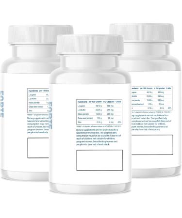 Adema Natural Pontezin Capsules for Men | 3-Way Pack | 500 mg | Extra Effective | Enhances Performance | Natural Ingredients | 60 pcs - Immediate Effect - Buy Online on GoSupps.com