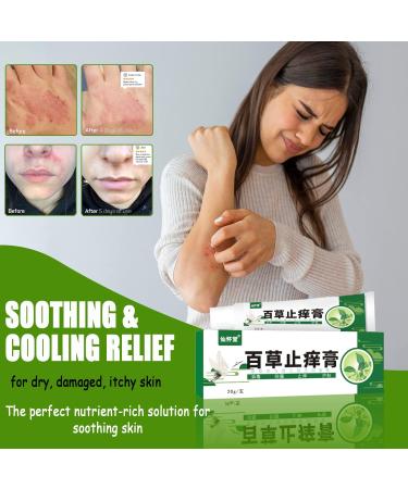 Natural Herbal Eczema and Psoriasis Cream for Sensitive Skin - Moisturizing Treatment for Dermatitis, Shingles, Acne, Rosacea - Anti-Itch Relief for Dry Skin (0.71oz, Pack of 6) - Buy Online on GoSupps.com