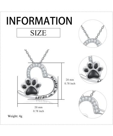 VONALA DOLA 925 Sterling Silver Pet Ash Necklace | Memorial Jewelry for Dog & Cat Lovers | Cross/Paws Design Gift - Buy Online on GoSupps.com