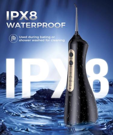 Water Flosser with U-Shaped Tip - 8 Tips 4 Modes Rechargeable & IPX8 Waterproof - Perfect for Home & Travel - Buy Online on GoSupps.com