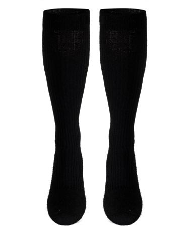 Champion Men's Compression Gym Socks | 15-20 mmHg Knee High Athletic Wear | Black Large - Shop Now for International Shipping - Buy Online on GoSupps.com