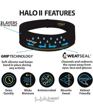 Halo II Sweatband Pullover for Men and Women - Moisture-Wicking Dryline Fabric - Non-Slip Design - Storm - Buy Online on GoSupps.com
