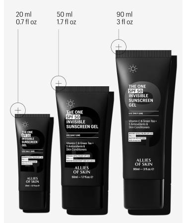 Allies of Skin Daily Face Sunscreen SPF 50 Travel Size | Zero White Cast Lightweight Formula | Dermatologist Tested Under Makeup Primer| Water-Resistant & PA++++ Broad Spectrum UVA/UVB (0.7 oz) - Buy Online on GoSupps.com