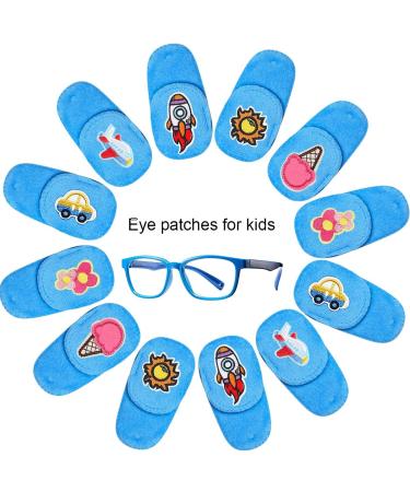 4 Pcs Kids Eye Patches - Treat Lazy Eye Amblyopia & Strabismus - Right & Left Eye Patches for Boys & Girls - Buy Online on GoSupps.com